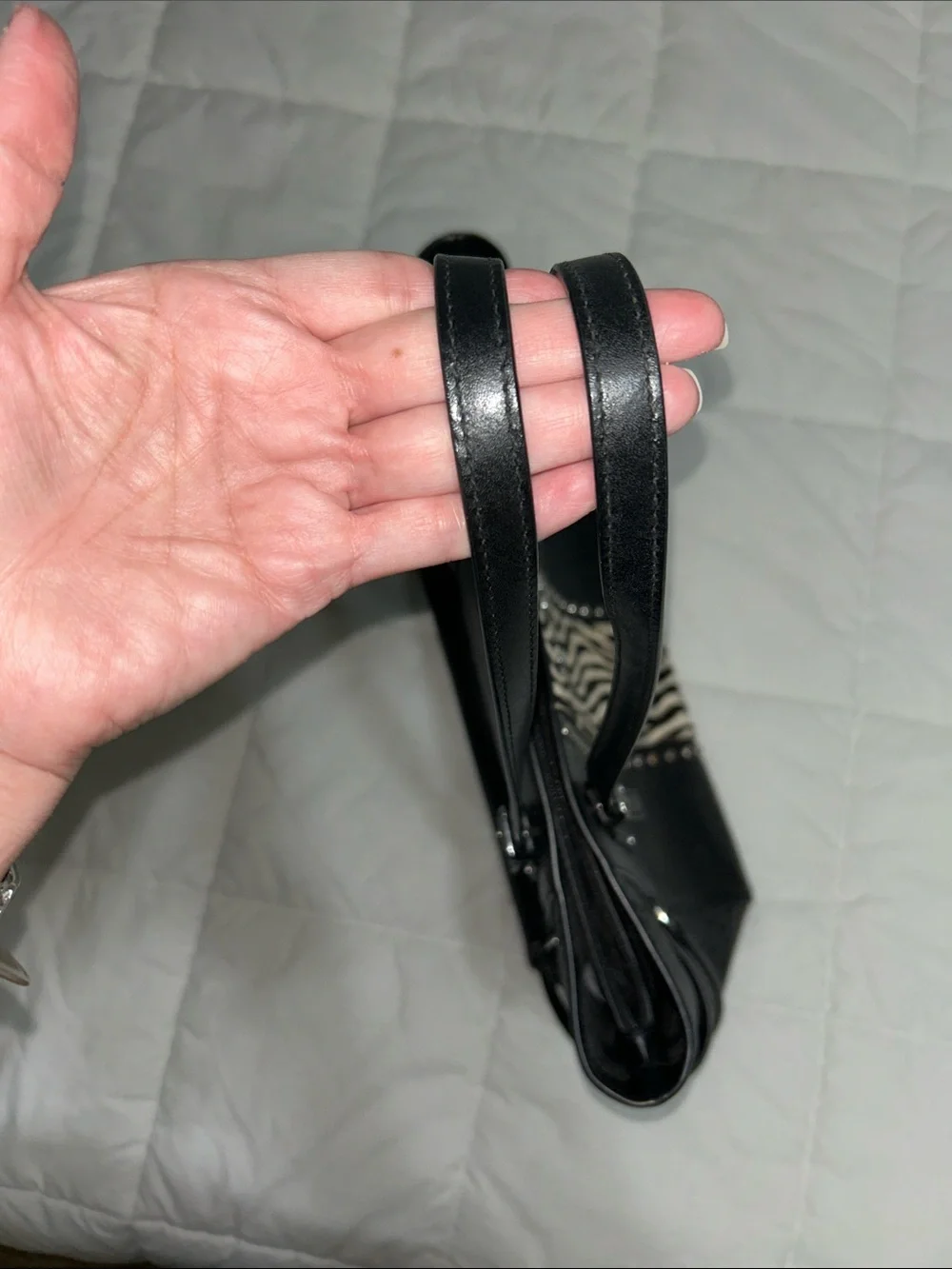 Michael Kors Black Zebra Tote Bag